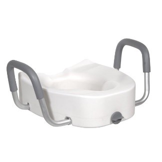 Raised Toilet Seat with Arms